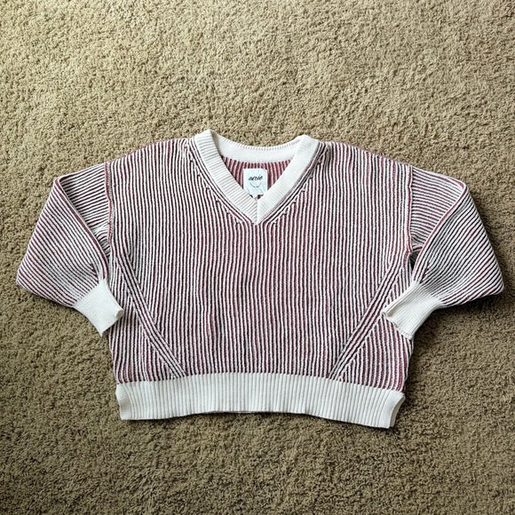 aerie Sweaters - Women’s Aerie Beyond Chenille V-Neck Sweater Size Medium